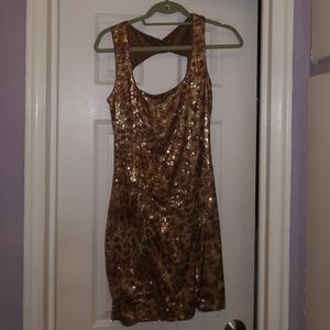 Worn once Gorgeous size 8 Cache Sequinced Dress